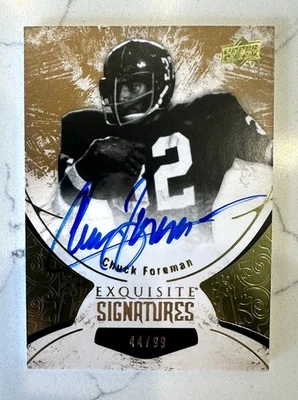 2014 UD Exquisite CHUCK FOREMAN #/99 Auto On Card Signature🔥Miami U Vikings - Image 1 of 2
