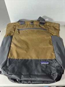 Patagonia UltraLight Black Hole Tote Pack Brown & Gray Ripstop Nylon Bag - Picture 1 of 9
