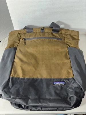Patagonia UltraLight Black Hole Tote Pack Brown & Gray Ripstop Nylon Bag - Image 1 of 4