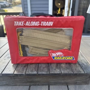 Hot Wheels Railroad 1983 1984 Take Along Train 12 Piece Track With C & O Case - Picture 1 of 24