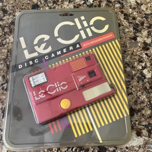 LE CLIC DISC CAMERA NEW Vintage Red Rare 🔥🔥🔥🔥 - Picture 1 of 2