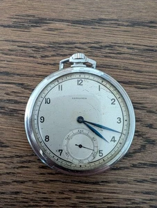 Longines Silber Taschenuhr - Bild 1 von 4