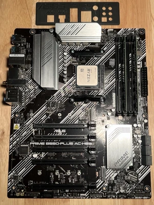 CPU + Motherboard + RAM Combo: ASUS PRIME B550-PLUS AC-HES + Ryzen 5 3600X + 8GB - Image 1 of 4