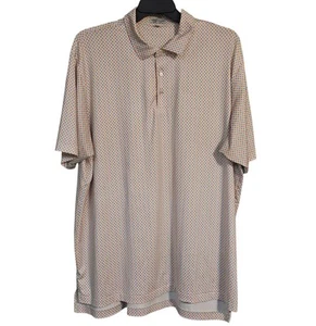 Peter Millar Summer Comfort Polo Shirt Mens XXL Golf Performance Pastel Mini Dot - Picture 1 of 10