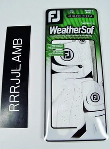 FootJoy Weathersof Weather Soft White/Black LEFT HAND GOLF GLOVE Womens S Small - Picture 1 of 2