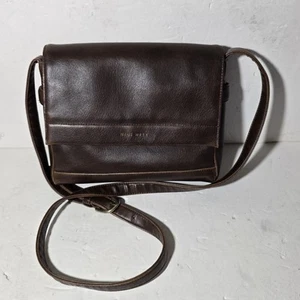 Nine West Handbag Shoulder Bag Tote Purse Brown Leather - Picture 1 of 20
