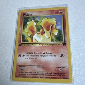 Ponyta 1st Edition 64/82 Pokemon TCG Card Team Rocket, WOTC 1999 - Picture 1 of 10