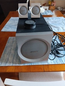 Bose Companion 3 Series I Multimedia Speaker System Subwoofer Satellite Works - Photo 1/4