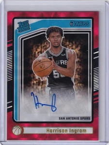 24/25 PANINI DONRUSS HARRSION INGRAM RED INTERNATIONAL AUTO SAN ANTONIO SPURS - Picture 1 of 1