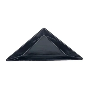 Pampered Chef Simple Additions Black Ceramic Triangle Serve Tray Replacement Pc - Picture 1 of 7