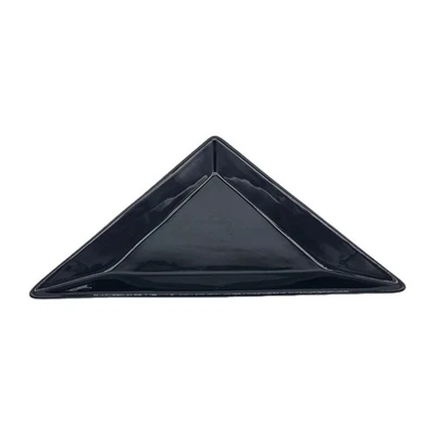 Pampered Chef Simple Additions Black Ceramic Triangle Serve Tray Replacement Pc - Image 1 of 4