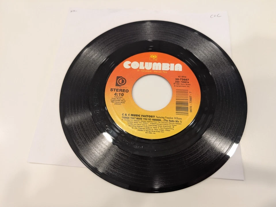 C & C Music Factory "Things That Make You Go Hmmmm... / Mix #2)" Vinyl 7" (NM-) - Image 1 of 1