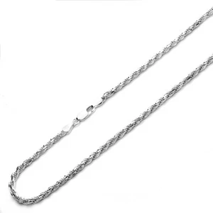 Pure 3.5mm 925 Sterling Silver Italian Rope Chain Necklace made in italy 22 inch - Picture 1 of 3