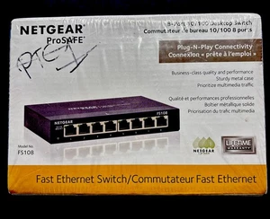 NETGEAR  ProSafe (FS108) 8-Ports POE switch - Picture 1 of 8