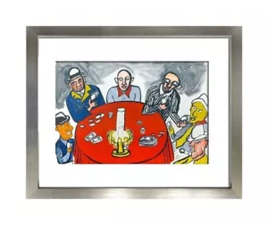 Alexander Calder Original Double Color Lithograph Ltd EDITION '75 w/FRAME Includ - Picture 1 of 5