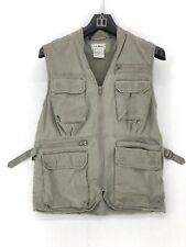 LL Bean Full Zip Vest Mens Size S Front Pocket Shooters Bird Hunting