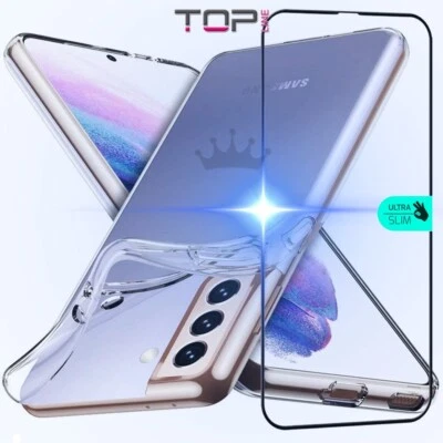 COVER IN SILICONE TRASPARENTE + PELLICOLA IN VETRO TEMPERATO - Immagine 1 di 4