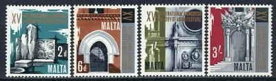3001 - MALTA 1967 - History and Architecture Congress - MNH Set - Image 1 of 2