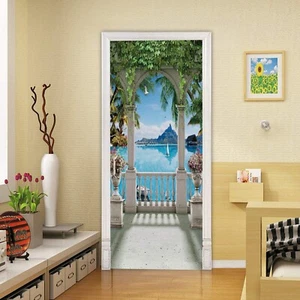 3D Door Stickers Murals Peel and Stick - Landscape - Door Wallpaper Self-Adhe... - Picture 1 of 7