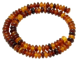 😏 Horn-Perlen Goldenes Horn Rondelle / Linsen ca. 8 mm Hornperlen Naturperlen😉 - Picture 1 of 1