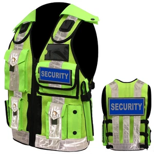 Hi Viz Tactical Security Dog Handler Vest Enforcement CCTV Tac Vest New Green - Picture 1 of 1