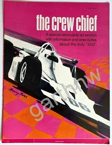 INDY 500 1972 SPECIAL SI ADVERTISING ARTWORK PREVIEW BOOKLET* THE CREW CHIEF - Picture 1 of 3