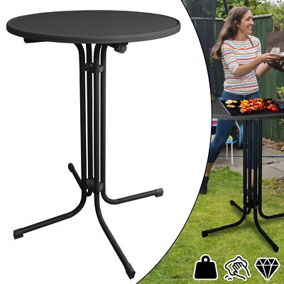 110 cm bar table folding party table bistro table folding table garden gastronomy de - Image 1 of 4