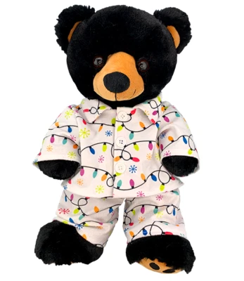 PLUSH TOY WANDERLAND Christmas Lights PJs for Stuffed Toys - Pajamas for 14"-18" Plush Animals New