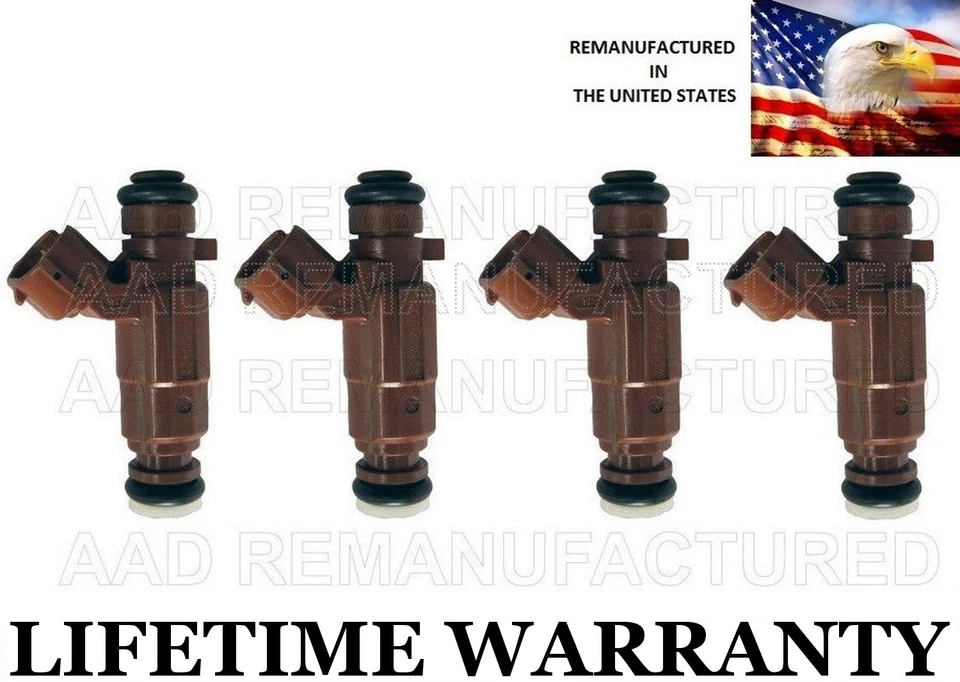 Juego de 4 inyectores de combustible OEM de flujo coincidente para Kia Spectra Sephia 1,8 L 0K2A5-13250 Foto 1 de 1