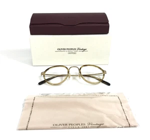 Oliver Peoples Vintage Eyeglasses Frames OV1104 5330 MP-2 Canarywood 48-24-148 - Picture 1 of 14