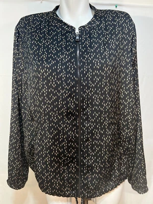 Chaqueta Blazer Gerry Weber Mujer Negra 14 XL 1X Forrada Usada en Excelente Condición Alemania Foto 1 de 4