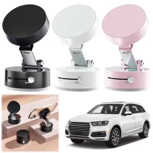 360 Vacuum Strong Magnetic Phone Holder Suction Cup Car Stand Foldable Car Mount - Picture 1 of 16