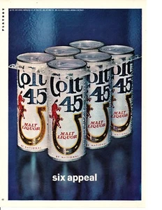 1969 COLT 45 BEER ~ ORIGINAL PRINT AD - Picture 1 of 1