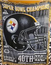Pittsburgh Steelers Super Bowl XL 40th anniversary Tapestry  Seahawks Blanket