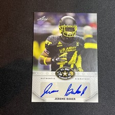 2015 Leaf Jerome Baker Auto All American US Army Dolphins Ohio State BA-JB2 RC