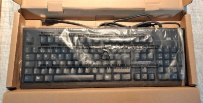 HP (242372-111) USB QWERTZ SWISS Keyboard (New, Boxed) - Image 1 of 2
