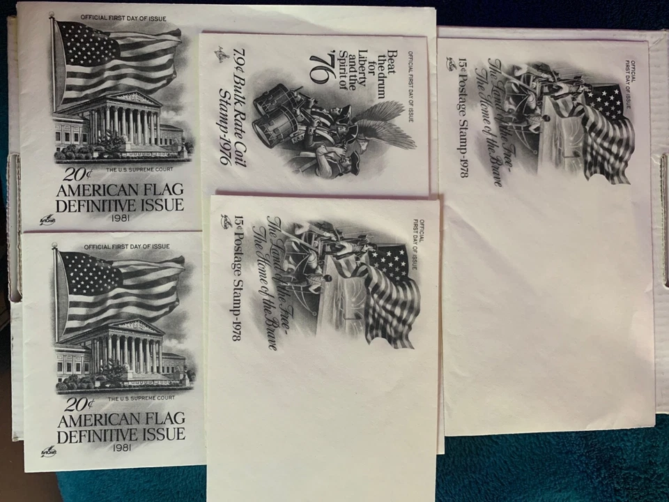 US FDC Vintage Envelopes Collection of 5 - Image 1 of 1