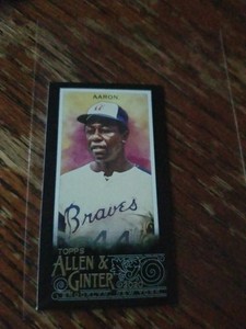/100 2020 HANK AARON TOPPS ALLEN AND GINTER X #104 BRAVES online exclusive 