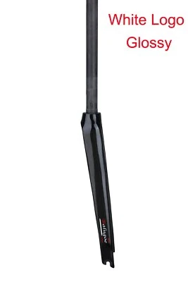Horquilla rígida ultraligera de fibra de carbono para bicicleta 700C bicicleta de carretera de ciudad horquilla delantera dura Foto 1 de 4