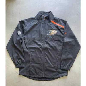 Fanatics Pro Anaheim Ducks NHL Jacket Mens Medium Authentic Windbreaker NWOT - Picture 1 of 5