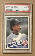 1985 Topps Traded - #49T Rickey Henderson - PSA 10 Gem Mint