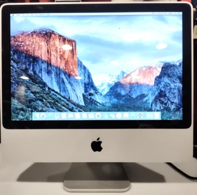 APPLE iMac 20" A1224 Early 2008 MB323LL/A C2D 2.4GHz 3GB 500GB HD2400 El Capitan - Image 1 of 4