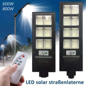 Solar Straßenlaterne Straßenlampe IP65 Solarleuchte LED bewegungsmelder Außen - Bild 1 von 14