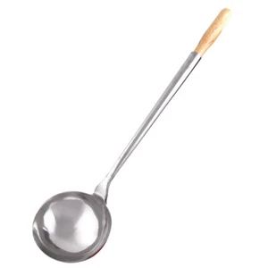 EXTRA STRONG Catering Quality Stainless Steel Wok Ladle (35/39cm) - Picture 1 of 5