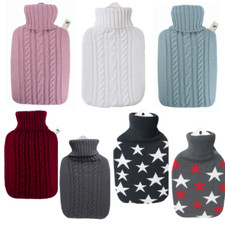 1.8 Litre Classic Comfort Rubberless Hot Water Bottle With Premium Knitted Cover