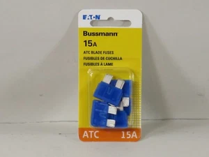 Cooper Bussmann BP-ATC-15-RP Fusible automático de hoja de acción rápida, 15A, 32V, azul - Imagen 1 de 1