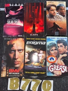 DRAMA THRILLER VHS LOT - SHAWSHANK REDEMPTION 8MM U-571 GREASE - Picture 1 of 6