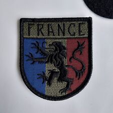 Zen Devils - Subdued France Lion Shield Velcro Patch Tactical French Army Flag