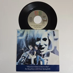 Pet Shop Boys Dusty Springfield "What Have I Done To Deserve This" 45 Vg+ Tested - Picture 1 of 7