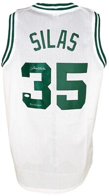 Paul Silas signed inscribed jersey NBA Boston Celtics JSA COA Denver Nuggets - Image 1 of 4